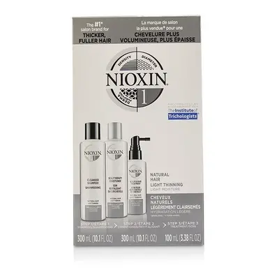 Nioxin 3D Care System Kit - For Natural Hair, Light Thinning, Light Moisture 3pcs