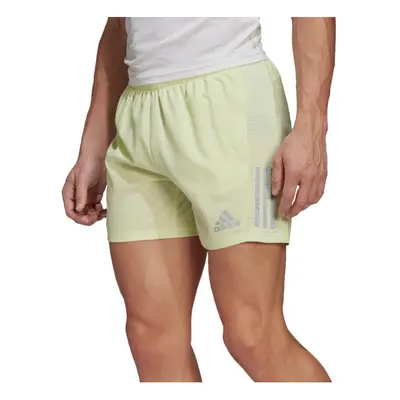 adidas Men's Own The Run Shorts Almost Lime/Reflective Silver Small