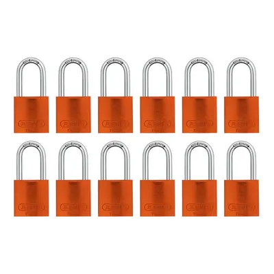 ABUS Orange 72/40HB40 Lockout Tagout Padlock w/ 1.5" Shackle, Pack, Keyed Alike, Padlocks with K