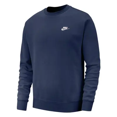 Nike Mens NSW Club Crew Midnight NavyWhite Large