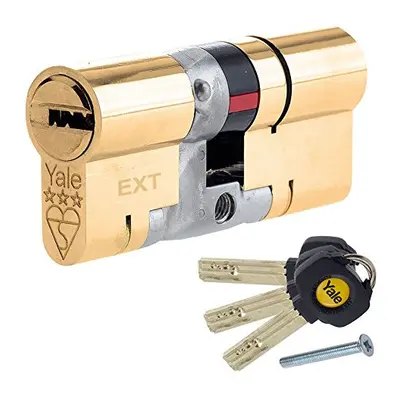 50 (INT) X (EXT) 50/50 Brass YALE Platinum Star Euro Cylinder Barrel Anti Snap Bump High Securit