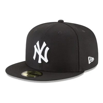 New Era Unisex-Adults New York Yankees Basic 59Fifty Fitted Cap Hat Black/White (Size 7/8)