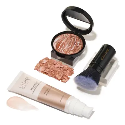 LAURA GELLER NEW YORK Ready-n-Radiant Kit (3 PC) - Baked Bronze-n-Brighten Medium + Spackle Supe