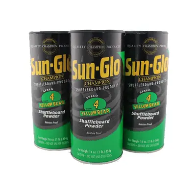 Sun-Glo #4 Speed Pk Yellow Bear Shuffleboard Wax