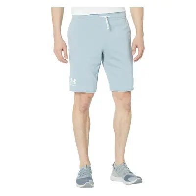 Under Armour Mens Rival Terry Shorts (465) Harbor Blue / / Onyx White