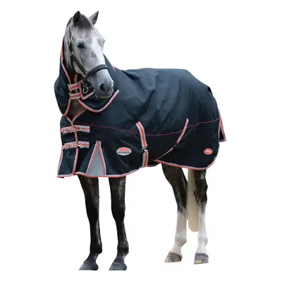 (5ft 6, Black/Silver/Red) Weatherbeeta Comfitec Premier Therapy Tec Detach-a-neck Medium Turnout