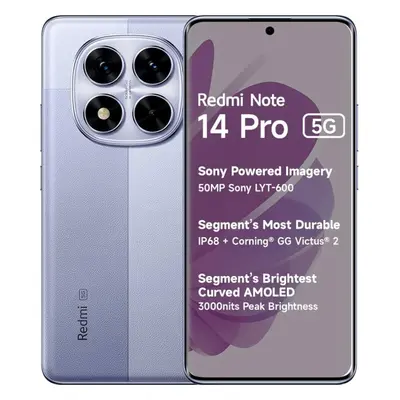 Redmi Note Pro (Global, 5G) (256GB+8GB, Lavender Purple)