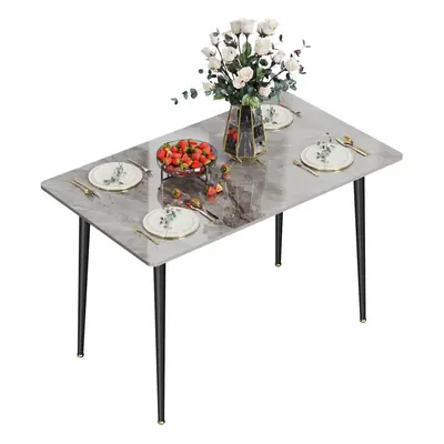 (B style) Rectangular Dining Room Table Sintered Stone Top