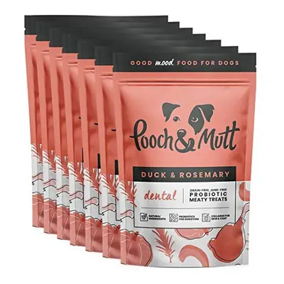 Pooch & Mutt - Meaty Dog Treats (Grain Free), Duck & Rosemary, Pack of 7x120g