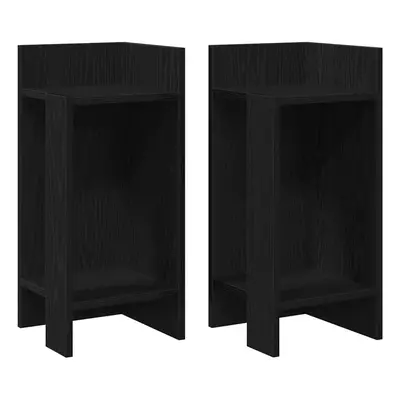 (black, pcs) vidaXL Side Tables with Shelf Hallway Tea End Table Centre Accent Sofa Table