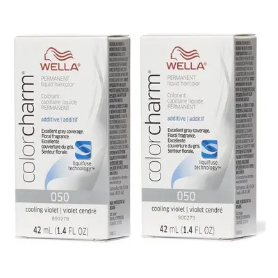 (O50 + O50) Wella Color Charm T14 Pale Ash Blonde Permanent Liquid Hair Toner