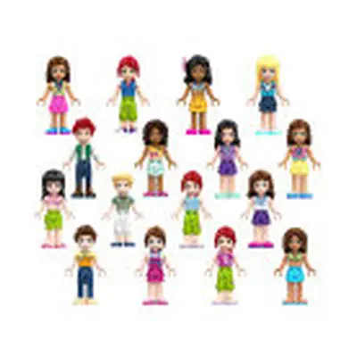 (Style C 16pcs) 16Pcs Friends Girls Mini Figures Building Blocks Toys