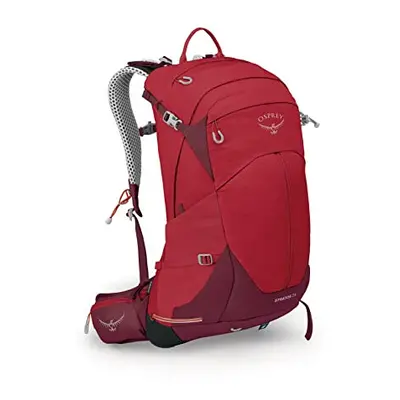 Osprey Stratos 24L Mens Hiking Backpack, Poinsettia Red, One Size