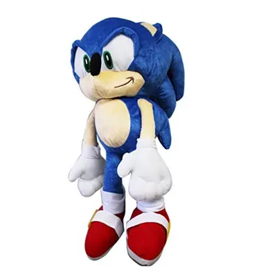 Sonic The Hedgehog Large Size Kids Plush Toy with Secret Zipper Pocket (17in)