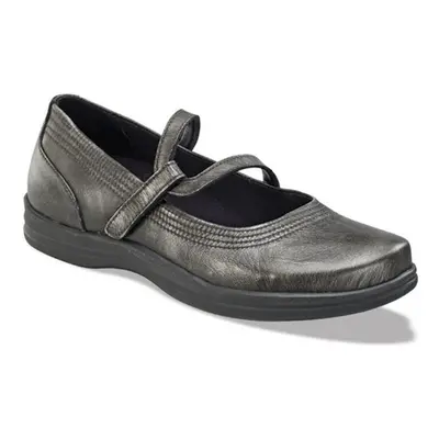 Apex Women's Petals-Janice-Pewter Mary Jane Flat 9.5