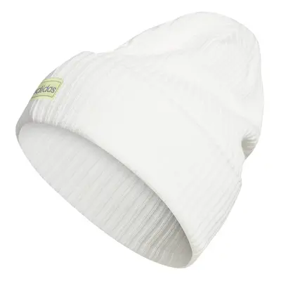 adidas Women's Inch Cuff Fold Beanie White/Pulse Yellow/Grey One