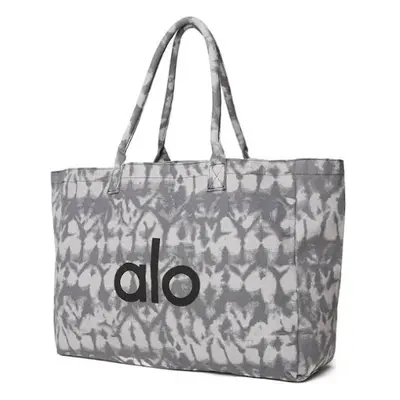 Alo Yoga Gray Tie Dye Large Canvas Tote Bag Gym Alo yoga bag