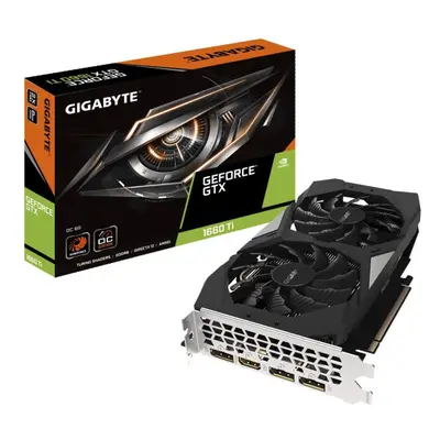 GIGABYTE GeForce GTX Ti OC 6G 192-bit GDDR6 DisplayPort 1.4 HDMI 2.0B with Windforce 2X Cooling 