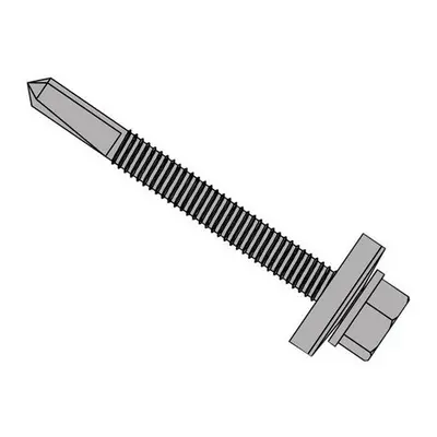 Forgefix TFHW16SD5565H TechFast Roofing Sheet to Steel Hex Screw & Washer No.5 Tip 5.5 x 65mm Bo