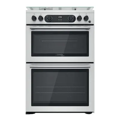 Hotpoint CD67G0CCX/UK Gas Cooker with Double Oven - Grey - A+ Rated - F159671