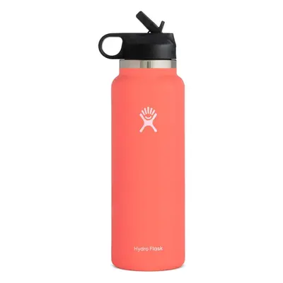 (Orange, 32oz) Water Bottle | Straw Lid | Outdoor Portable Insulated Cup