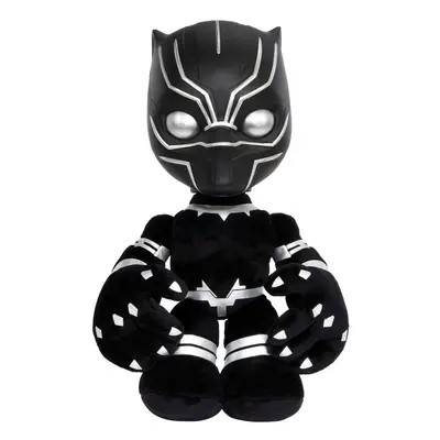 Black Panther Heart of Wakanda Plush Figure with Lights and Sounds, Black Panther Soft Doll for 