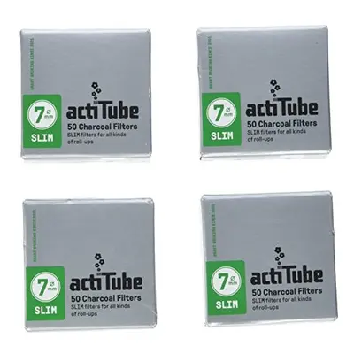 actiTube Slim Activated Carbon x Box of = x = Filters, 0, Silver, 1-Pack