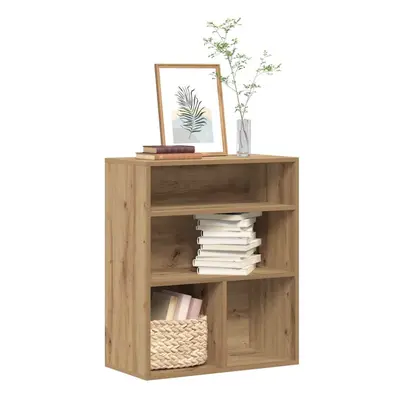 vidaXL Book Cabinet Artisan Oak 60x30x71.5 cm Engineered Wood