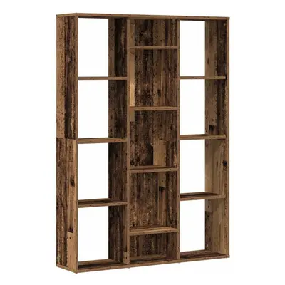 (old wood) vidaXL Room Divider/Book Cabinet Privacy Screen Book Shelf Engineered Wood