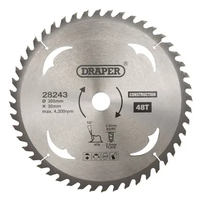 TCT Construction Circular Saw Blade, x 30mm, 48T