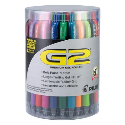 Pilot G2 Premium Gel Roller Pens Bold Point mm Tub of Assorte