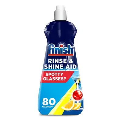 Finish Finish Dishwasher Rinse & Shine Aid Lemon 400mlA For Drier glasses and Spot Prevention