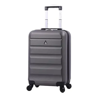 Aerolite 55x35x25 Hard Shell Carry On Hand Cabin Luggage Suitcase with Wheels, Max Size for Air 