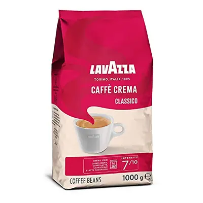 Lavazza Caff? Crema Classico, Coffee Beans, Arabica and Robusta, Cocoa and Wood Notes, Intensity