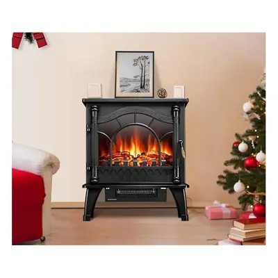 Marco Paul Electric fireplace electric fire portable heater Glass sided Flame effect electric fi