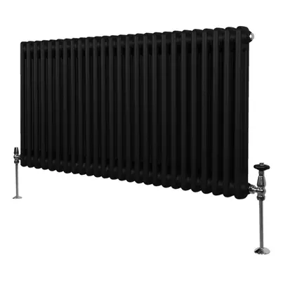 (600mm x 1192mm, Black) Traditional Column Radiator Heater