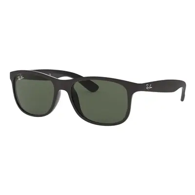 Ray-Ban RB4202 Andy Rectangular Sunglasses Matte Black On Black/Dark