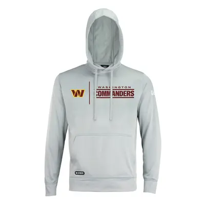 New Era NFL Men's Cool Grey Gametime Pullover Performance Hoodie, Pro Football Sweatshirt, Washi