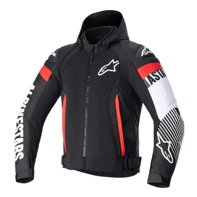 (XXL) Alpinestars Zaca Air Jacket Black / White / Fluo Red