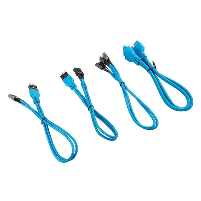 Corsair CC-8900247 cm Blue Premium Braided Sleeved Front Panel Extension Kit