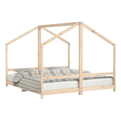 (natural, x cm) vidaXL Kids Bed Frame Wooden Bedstead Bed Base Children's Bed Solid Wood Pine