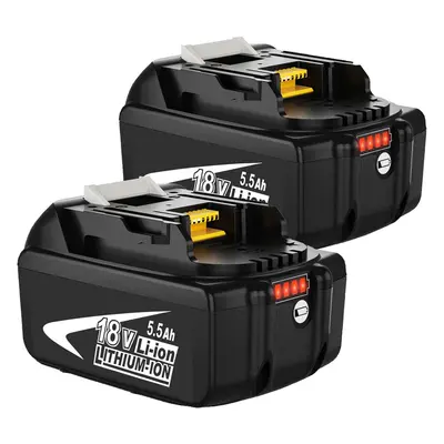 2x 5.5A Battery 18V LXT Li-ion Battery BL1850 BL1830 -Makita Cordless Tool Compatible