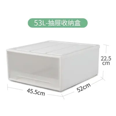 (53L, pack) Drawable Storage Box, Transparent Box, Plastic Drawer Cabinet, Free Combination Ward