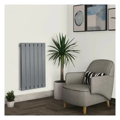 (Grey, 600x408 mm Single) MCC Radiator Horizontal Vertical Designer Flat Panel Central Heating R