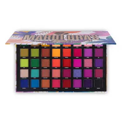 Mardi Gras Pressed Pigment Palette - High Impact Party Colours - Flawless Long-Lasting Bold Make