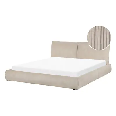 Waterbed VINAY x cm (EU Super King) Corduroy Taupe