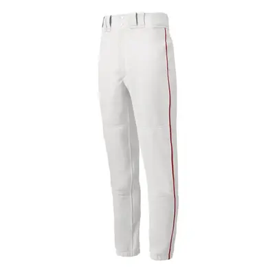 Mizuno mens Premier Piped Pant White-red Large