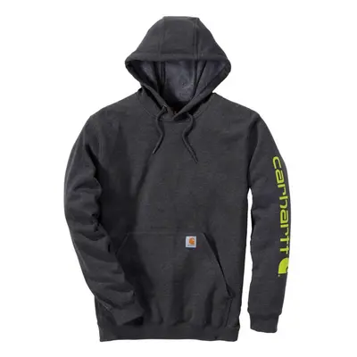 CarharttmensLoose Fit Midweight Logo Sleeve Graphic SweatshirtCharcoal