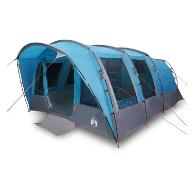 vidaXL Family Tent Tunnel 8-Person Lightweight Tent Dome Tent Blue Waterproof