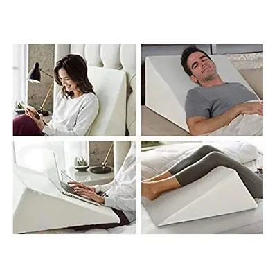 Large Wedge Pillow - Orthopaedic Acid Reflux, Reduce Snoring Back Neck Leg Pain Anti Allergies, 